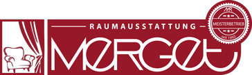 Das Logo für Merget. Raumausstattung Merget | Goethestraße 43 | 63814 Mainaschaff